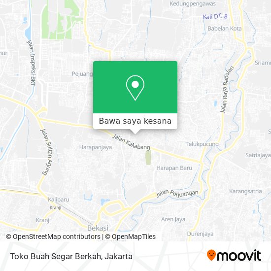 Peta Toko Buah Segar Berkah