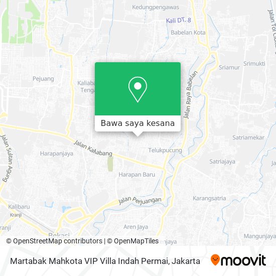 Peta Martabak Mahkota VIP Villa Indah Permai