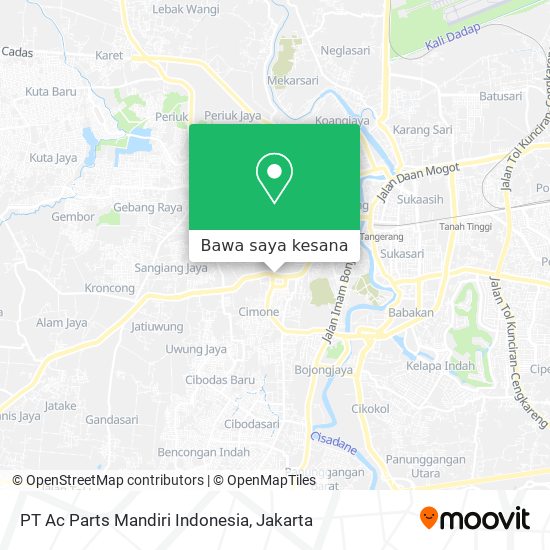 Peta PT Ac Parts Mandiri Indonesia