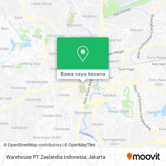 Peta Warehouse PT Zeelandia Indonesia