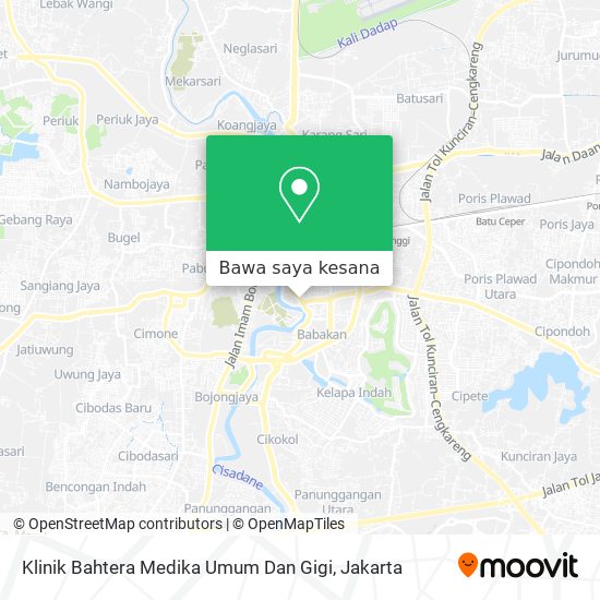 Peta Klinik Bahtera Medika Umum Dan Gigi