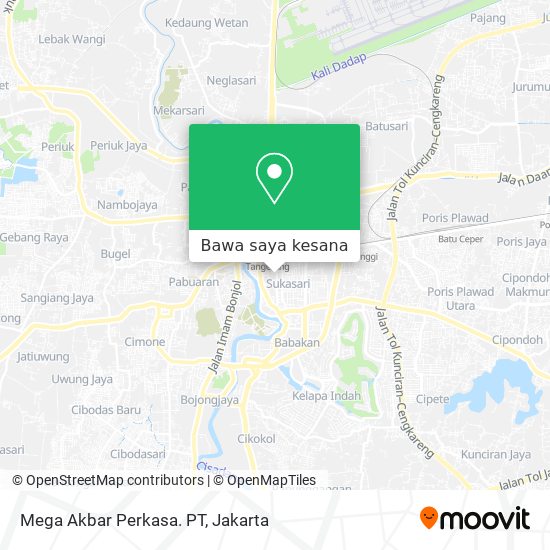 Peta Mega Akbar Perkasa. PT