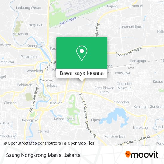 Peta Saung Nongkrong Mania