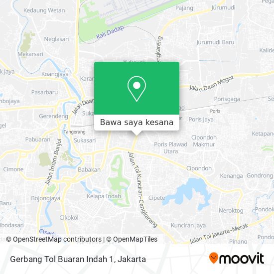 Peta Gerbang Tol Buaran Indah 1