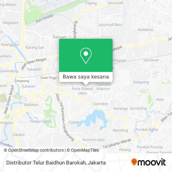 Peta Distributor Telur Baidhun Barokah