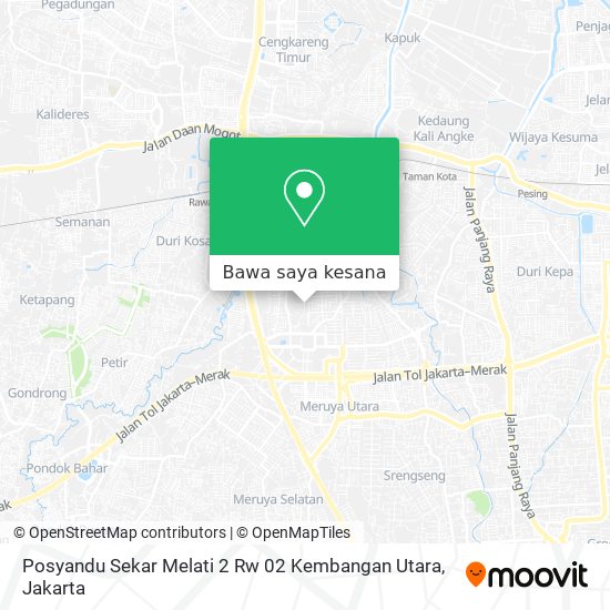 Peta Posyandu Sekar Melati 2 Rw 02 Kembangan Utara