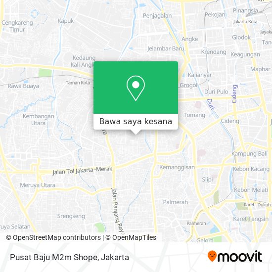 Peta Pusat Baju M2m Shope