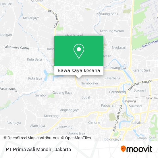 Peta PT Prima Asli Mandiri