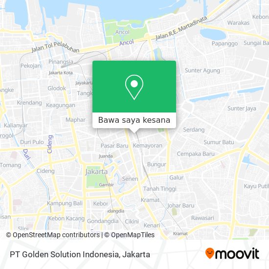 Peta PT Golden Solution Indonesia