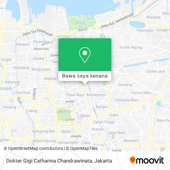 Peta Dokter Gigi Catharina Chandrawinata