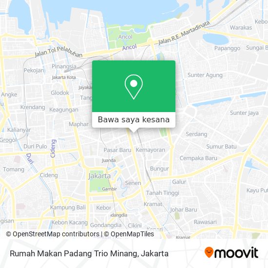 Peta Rumah Makan Padang Trio Minang