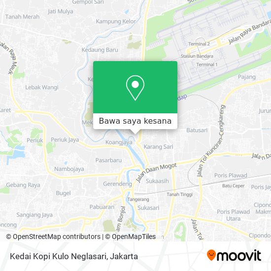 Peta Kedai Kopi Kulo Neglasari