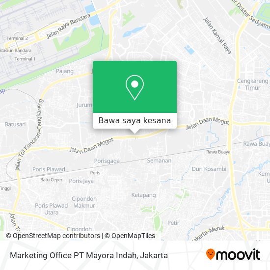 Peta Marketing Office PT Mayora Indah