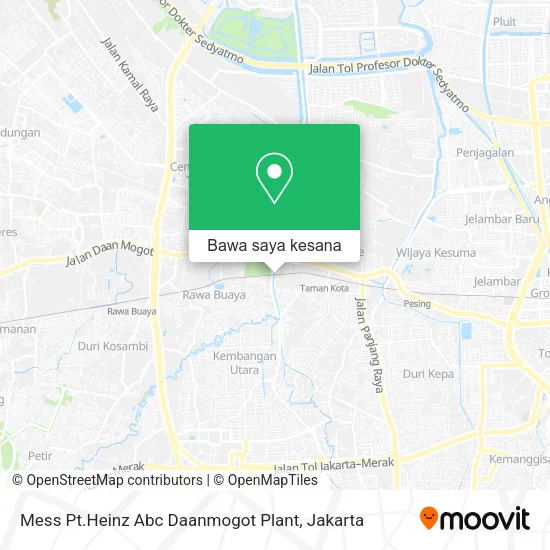 Peta Mess Pt.Heinz Abc Daanmogot Plant