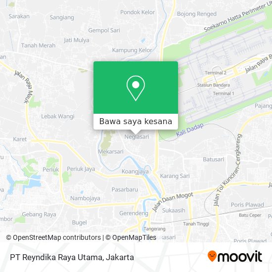 Peta PT Reyndika Raya Utama