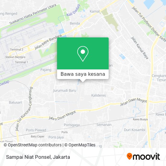 Peta Sampai Niat Ponsel