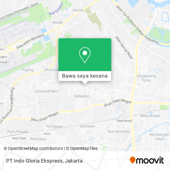 Peta PT Indo Gloria Ekspress