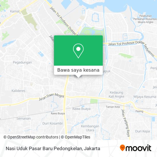 Peta Nasi Uduk Pasar Baru Pedongkelan