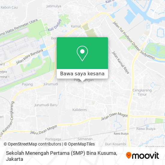 Peta Sekolah Menengah Pertama (SMP) Bina Kusuma