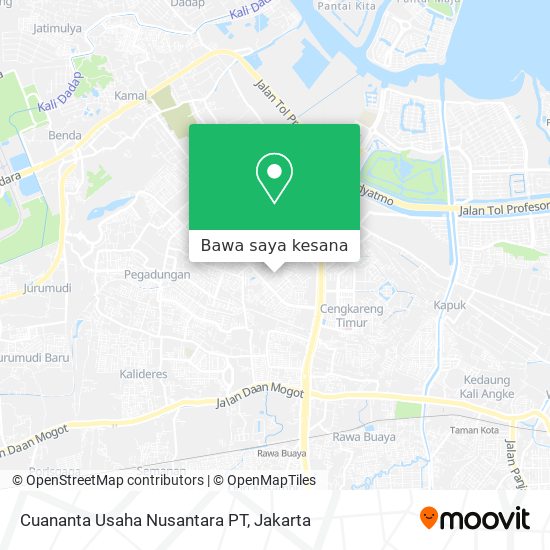 Peta Cuananta Usaha Nusantara PT