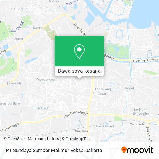 Peta PT Sundaya Sumber Makmur Reksa