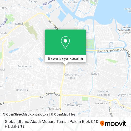 Peta Global Utama Abadi Mutiara Taman Palem Blok C10 PT