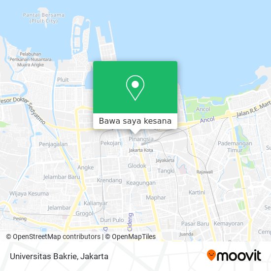 Peta Universitas Bakrie