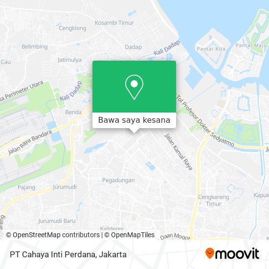 Peta PT Cahaya Inti Perdana