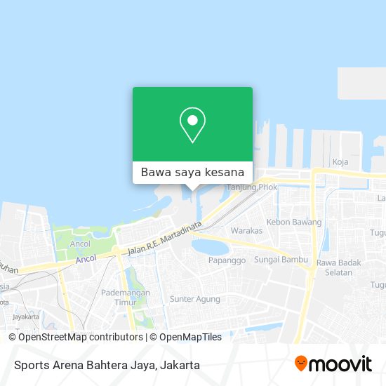 Peta Sports Arena Bahtera Jaya