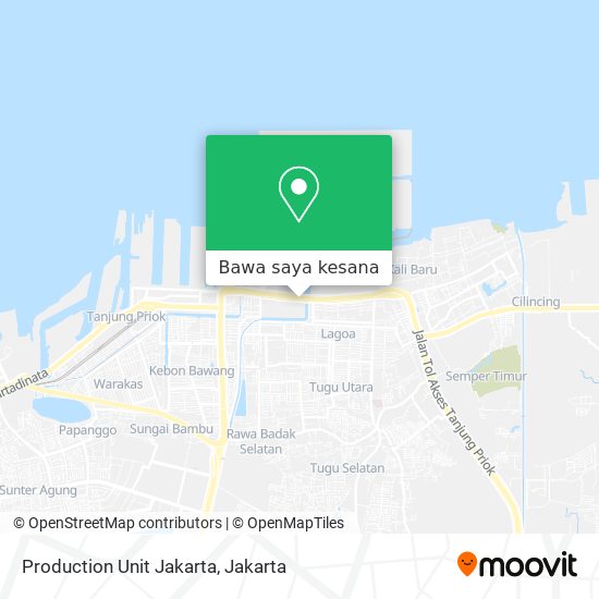 Peta Production Unit Jakarta