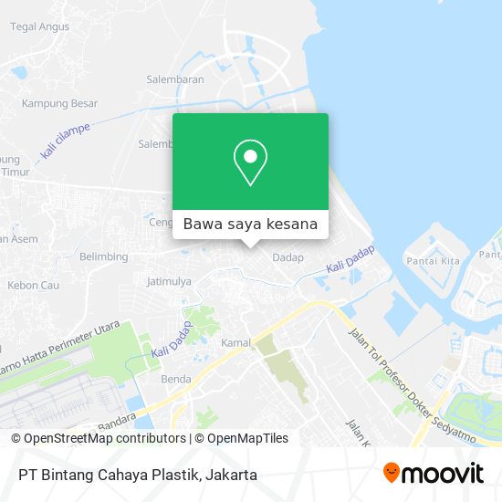 Peta PT Bintang Cahaya Plastik