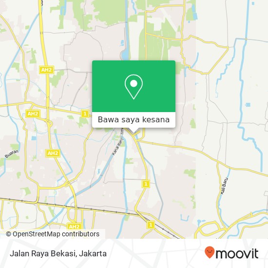 Peta Jalan Raya Bekasi