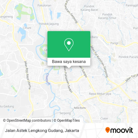 Peta Jalan Astek Lengkong Gudang