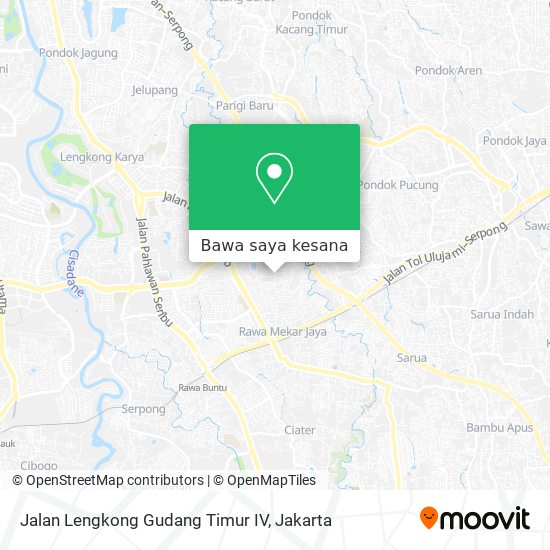 Peta Jalan Lengkong Gudang Timur IV