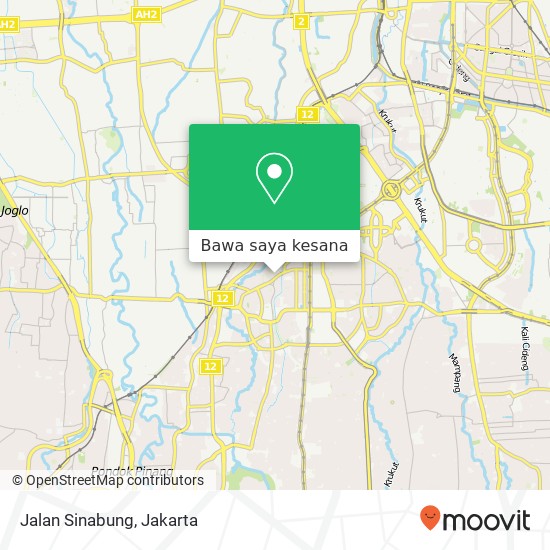 Peta Jalan Sinabung