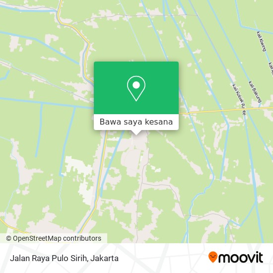 Peta Jalan Raya Pulo Sirih