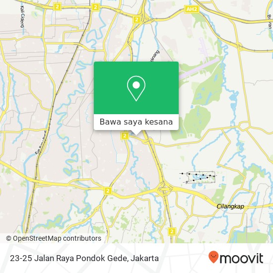 Peta 23-25 Jalan Raya Pondok Gede