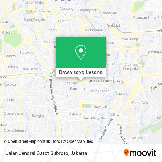 Peta Jalan Jendral Gatot Subroto