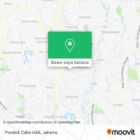 Peta Pondok Cabe Udik