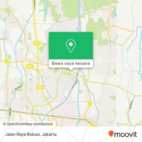 Peta Jalan Raya Bekasi