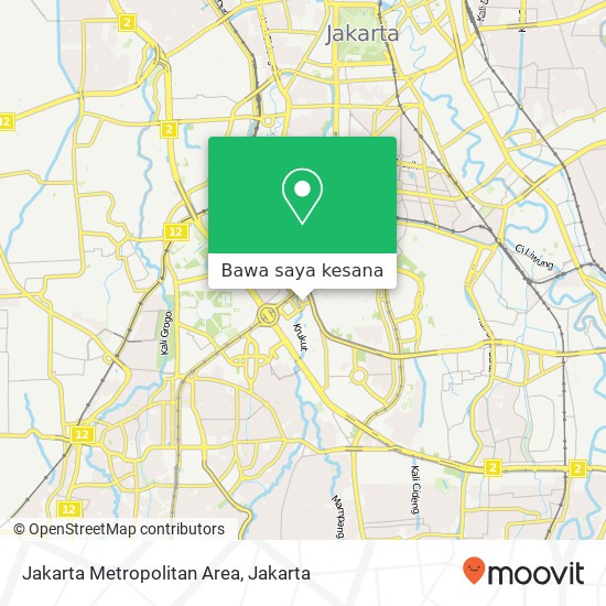 Peta Jakarta Metropolitan Area