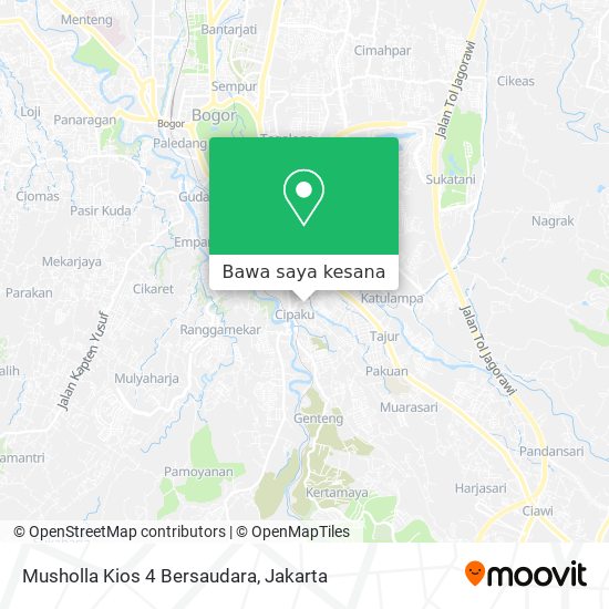 Peta Musholla Kios 4 Bersaudara