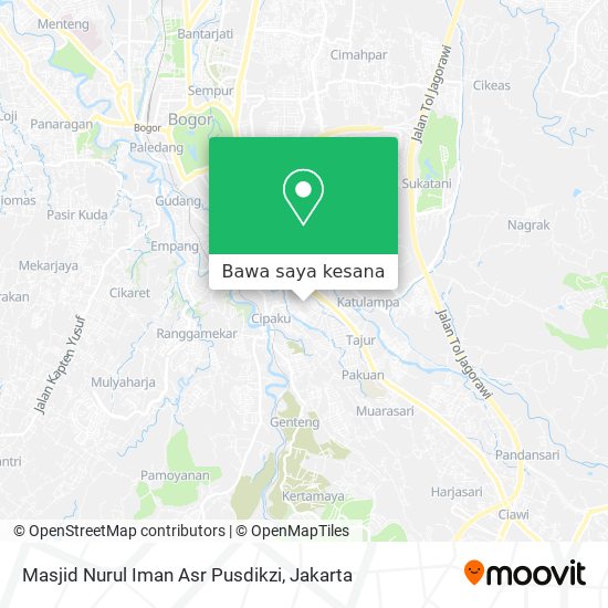 Peta Masjid Nurul Iman Asr Pusdikzi