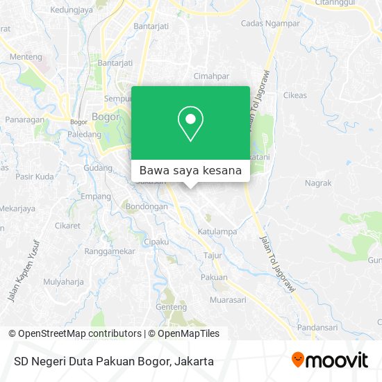 Peta SD Negeri Duta Pakuan Bogor