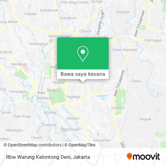 Peta Rbw Warung Kelontong Deni