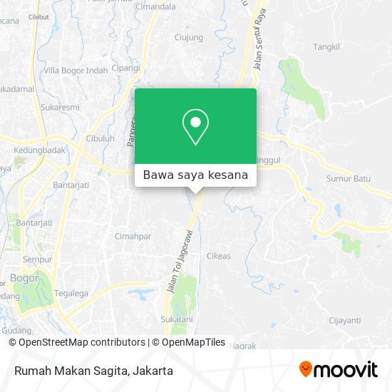 Peta Rumah Makan Sagita