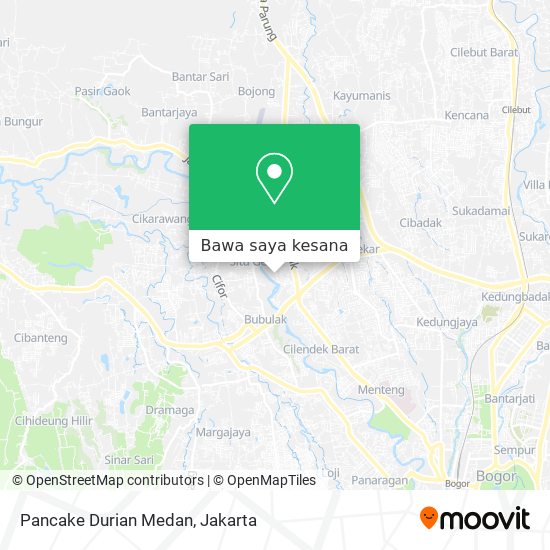 Peta Pancake Durian Medan