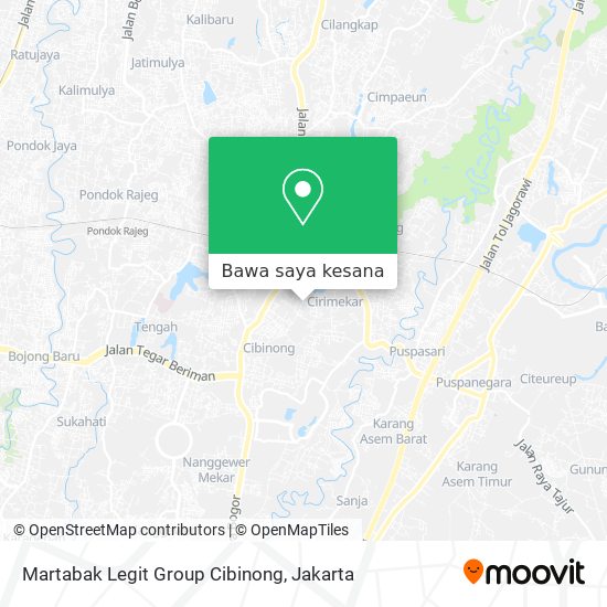 Peta Martabak Legit Group Cibinong