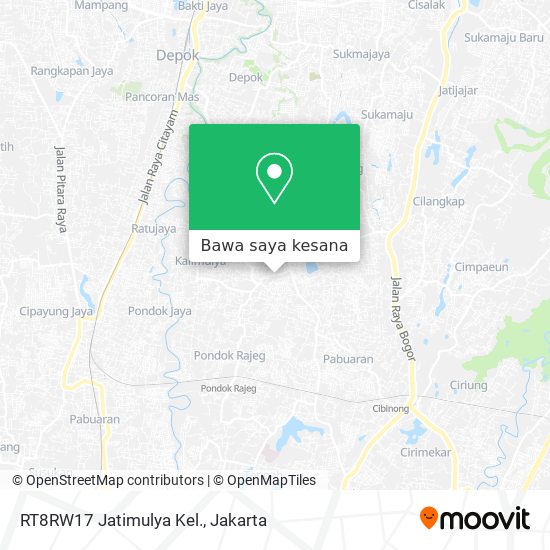 Peta RT8RW17 Jatimulya Kel.