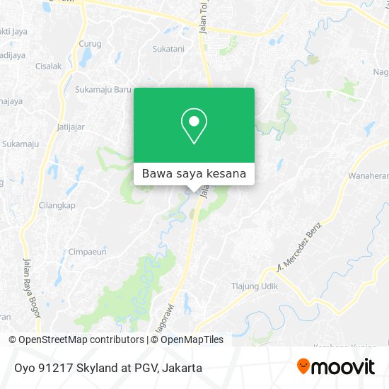 Peta Oyo 91217 Skyland at PGV